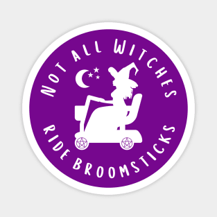 Not all Witches Ride Broomsticks Mobility Scooter Cheeky Witch® Magnet